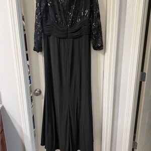 Mac Duggal Elegant Black Sequin Gown